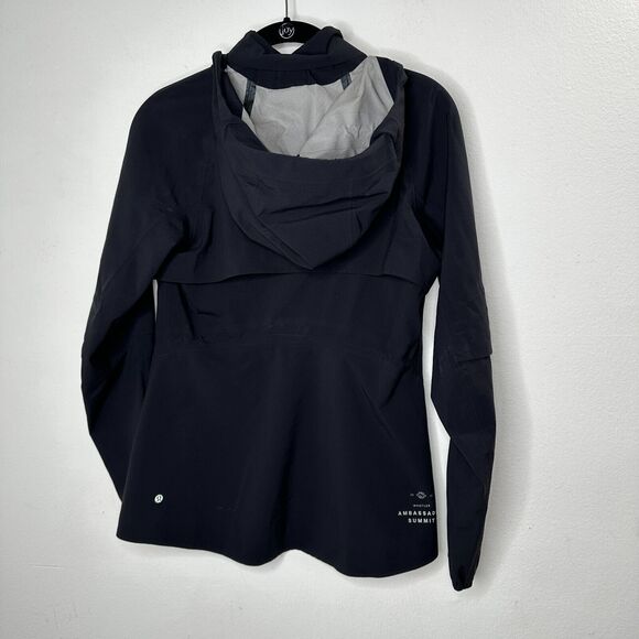 RARE Lululemon Black 2017 Whistler Ambassador Summit Jacket Front Zip Hooded 4 - Picture 9 of 14